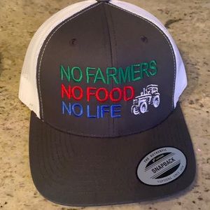 Trucker Hat No Farmers No Food No Life adult size